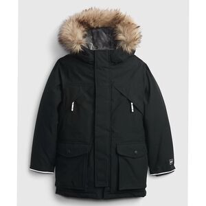 Gap Kids Boys Cold Control Ultra Max Parka Jacket Size Small (6-7) Black